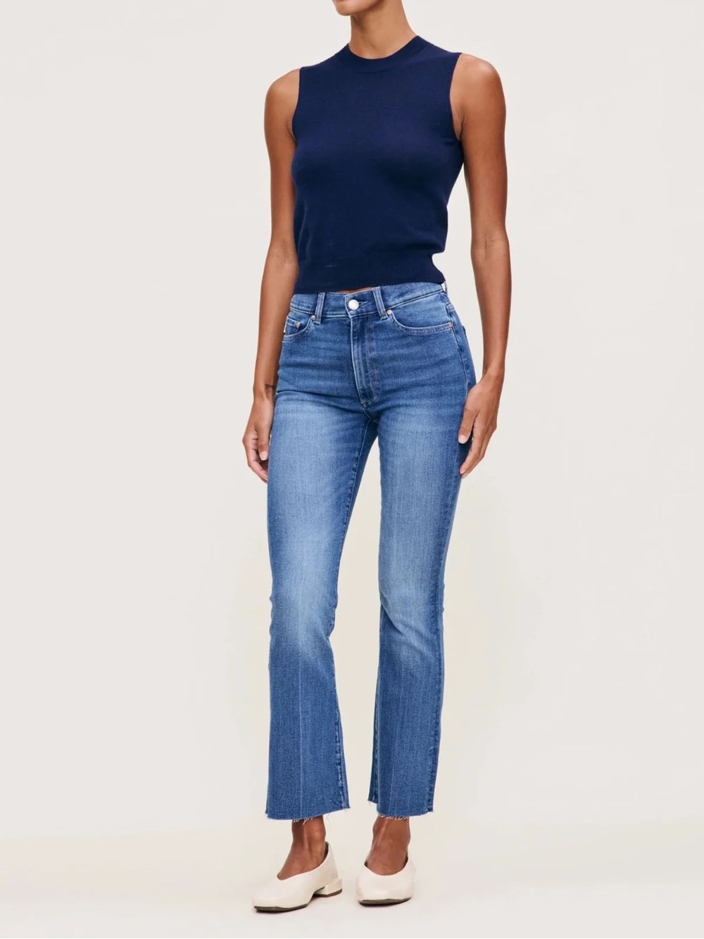 DL1961 bridget boot high rise instasculpt crop jeans